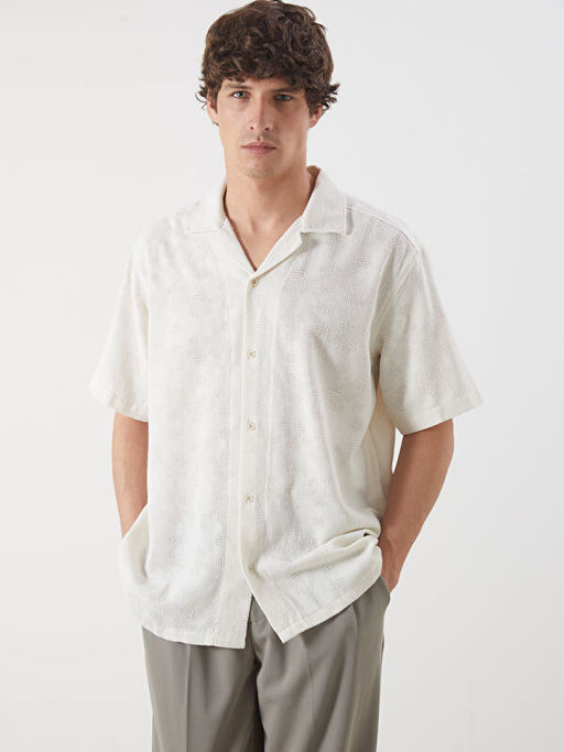 Regular Fit K?sa Kollu Arm?rl? Erkek G?mlek