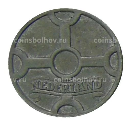 Монета 1 цент 1942 года Нидерланды