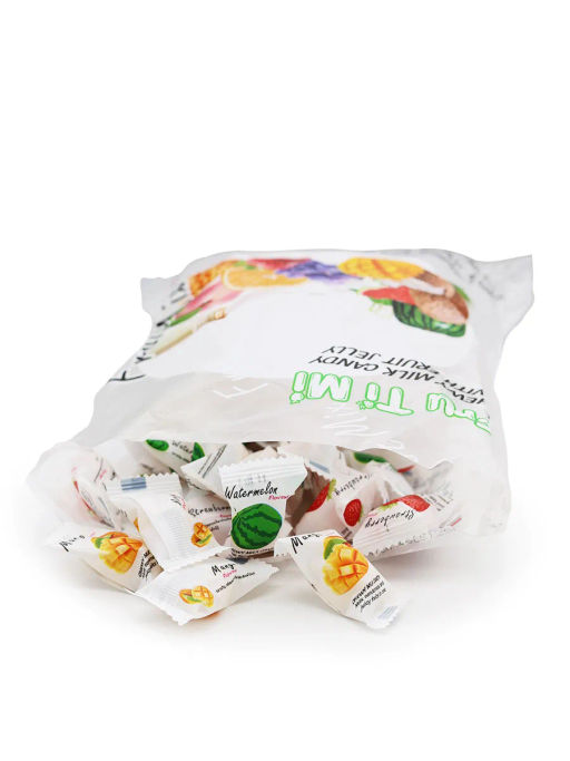 Молочные ириски с желейной начинкой ФРУКТОВЫЙ МИКС FRU TI MI, 320 гр