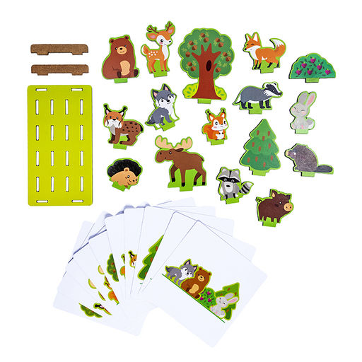 Игра развивающая из дерева 3D Что за чем? Кто живет в лесу - Десятое королевство фото 7