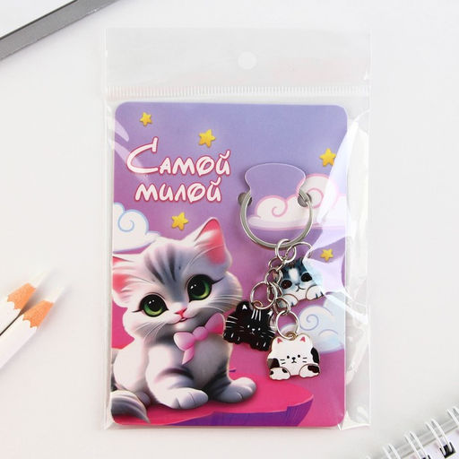Брелок для ключей «Самой милой», 2.5 х 9 см