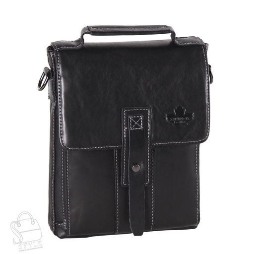 Сумка мужская кожаная кожаный 28813-1Z black  Zinimxs