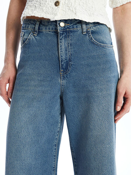 Baggy Fit Kad?n Jean Pantolon