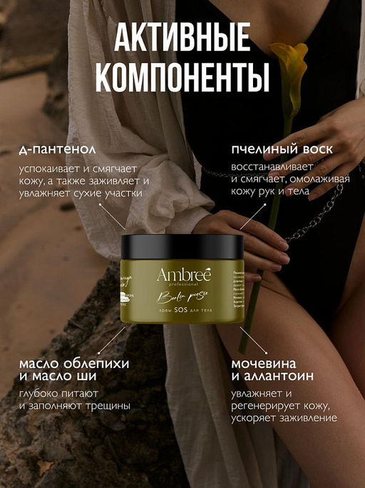 Крем для тела Ambree Professional SOS 150 мл Berlin Poesie  фото 3