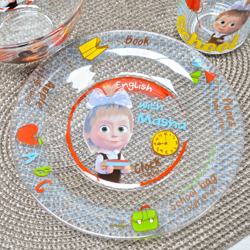 Набор Маша и Медведь. Школа 3 предмета арт.ММН3-4 /МФК/  фото 2