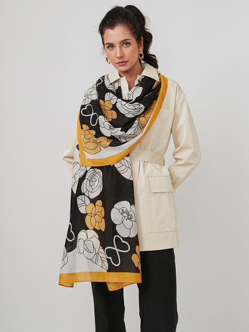 Большой, мягкий, тонкий и очень нежный двусторонний палантин - Tantino фото 7