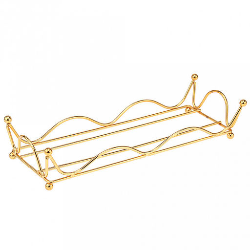 Менажница стеклянная 3-х секционная, 1 секция - 250мл 8,8х8,8х5,5см, прозрачное стекло с деколью, металлическая подставка с ручками, на ножках 28х10х5,2см, цвет - золото, в цветной коробке (Китай) КОРОБКА С НЕЗНАЧИТЕЛЬНЫМИ ЗАЛОМАМИ.