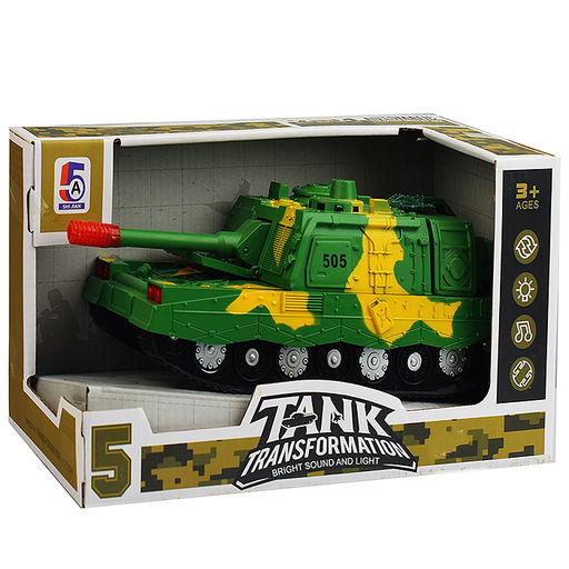 Танк на батарейках, в коробке