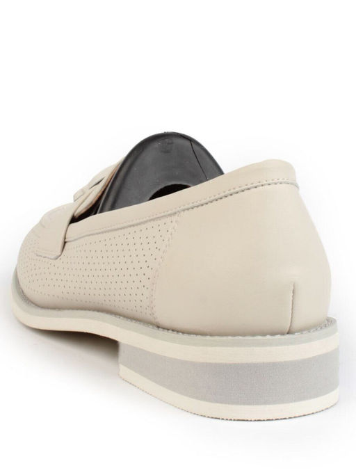 06-PDJ72-1 LT. BEIGE Туфли женские (натуральная кожа)