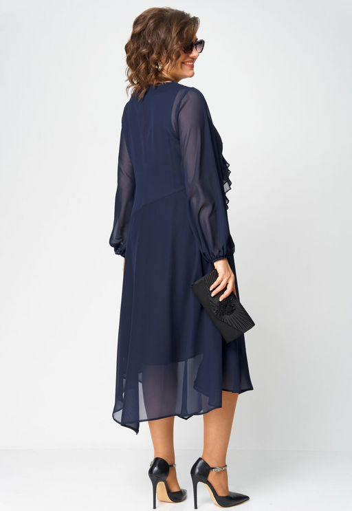 Платье EVA GRANT 7122В темно-синий