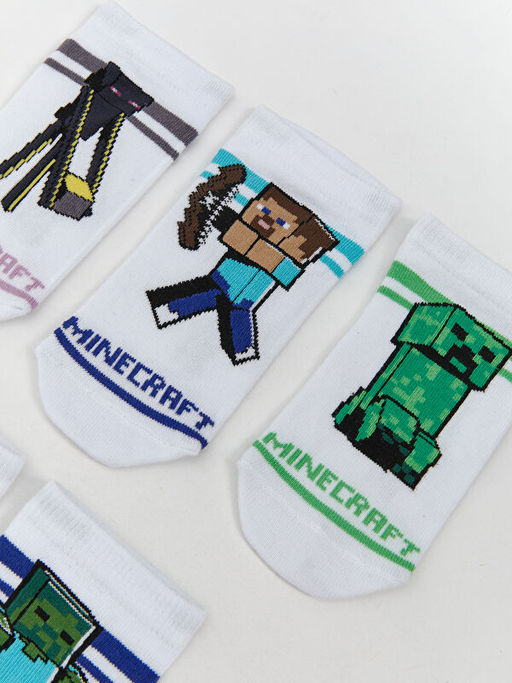 Носки с рисунком Minecraft для мальчика 5 пар