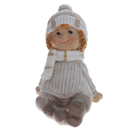 Фигурка декоративная "Мальчик/Девочка", L7,5 W5 H5,5 см, 2в.