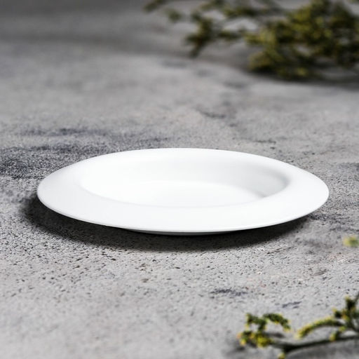 Подсвечник «Чашка» металл, 9.4×1.2 см, белый