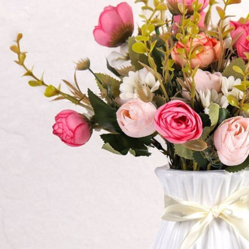 Цветок искусственный Букет роз 30 см / WH-37 /уп 2/300/600/ - Галеонтрейд фото 4