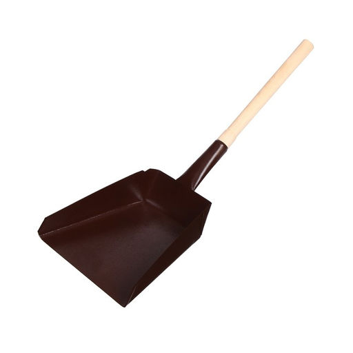 Совок хозяйственный, 17 17 6 см, металл, деревянный черенок 35 см, МИКС - Simaland фото 3