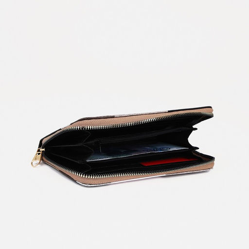 Кошелёк на молнии, цвет коричневый - Simaland фото 3