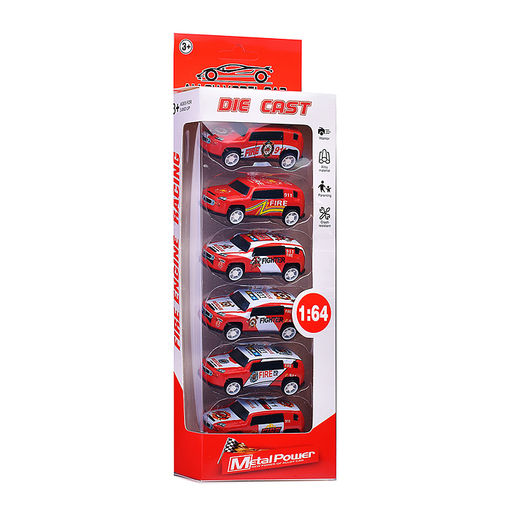 Набор машин "Пожарные гонки" в коробке