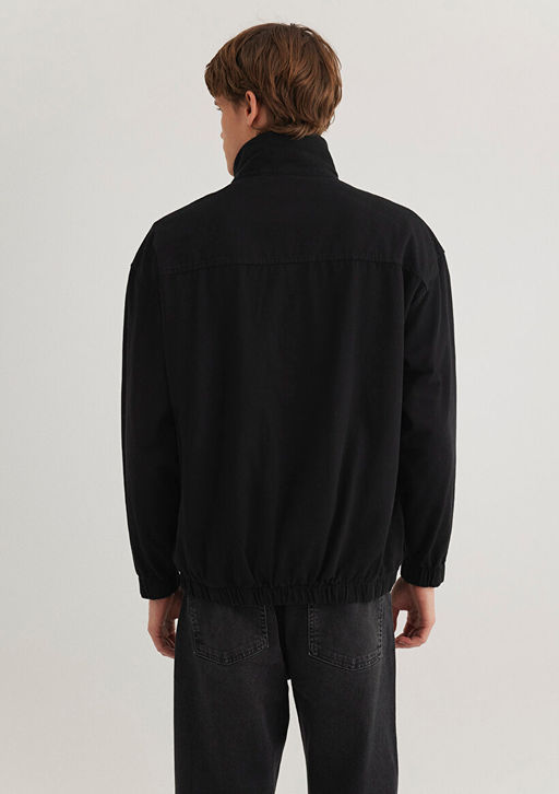 Yar? Fermuarl? Antrasit Denim Sweatshirt - Mavi фото 6