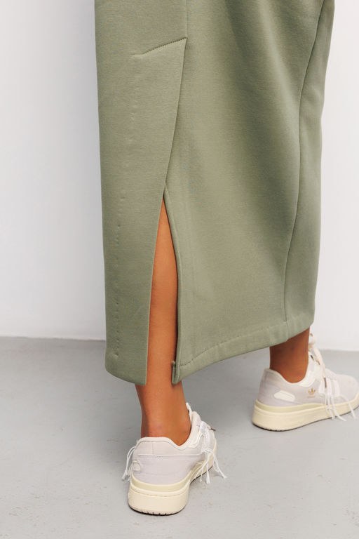 Юбка длинная макси с разрезом 388KHK