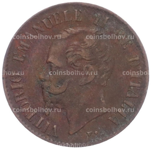 Монета 1 чентезимо 1867 года М Италия