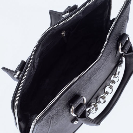 Сумка женская TEXTURA, тоут, средний размер, цвет чёрный  фото 3