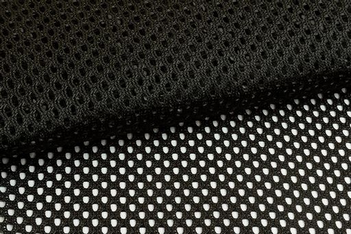 Ткань подкладочная Gamma Трикотажная Сетка TLG-180 100% полиэстер 150 см 2 см черный