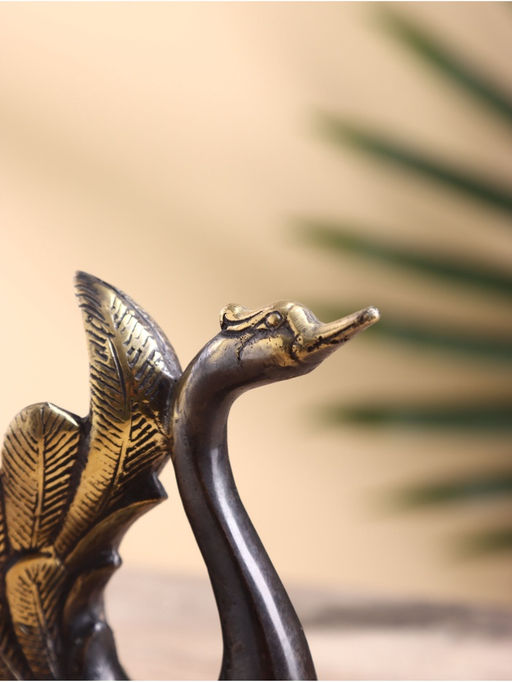 Сувенир «Павлин», 9×5×12 см, бронза