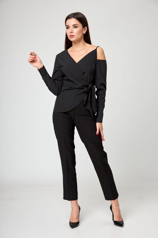 Блуза ANELLI 1177 черный  фото 2