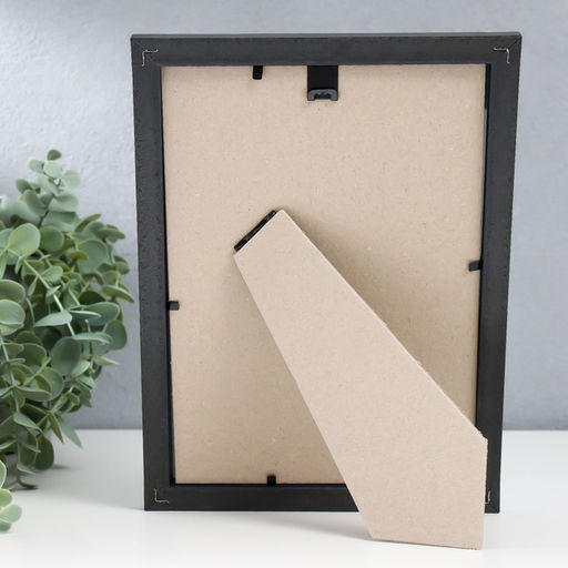 Фоторамка пластик "Камея" 15х21 см, чёрный (пластиковый экран)