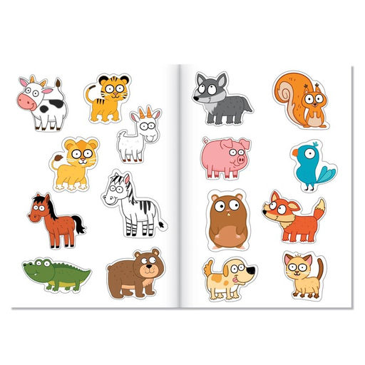 Набор с наклейками Весёлые половинки, Синий трактор  фото 9