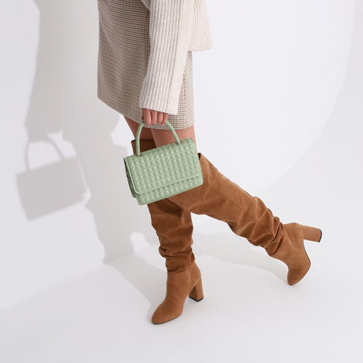 Сумка-мессенджер на клапане, цвет зелёный - Simaland фото 8