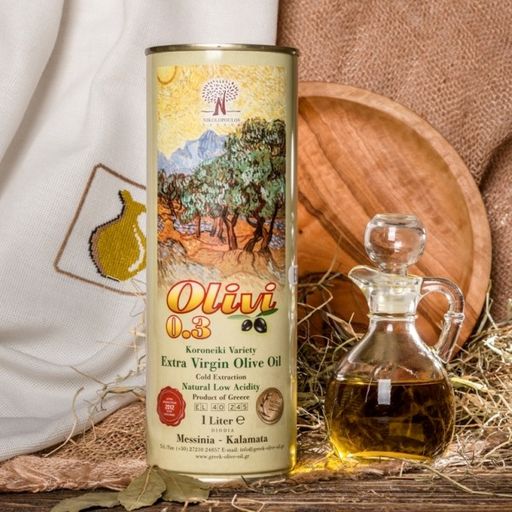 Оливковое масло фермерское Olivi, Греция, жест.банка, 1л