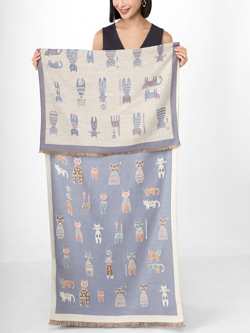 в составе ШЕРСТЬ и КАШЕМИР Большой, мягкий, теплый однотонный двусторонний палантин. - Tantino фото 2