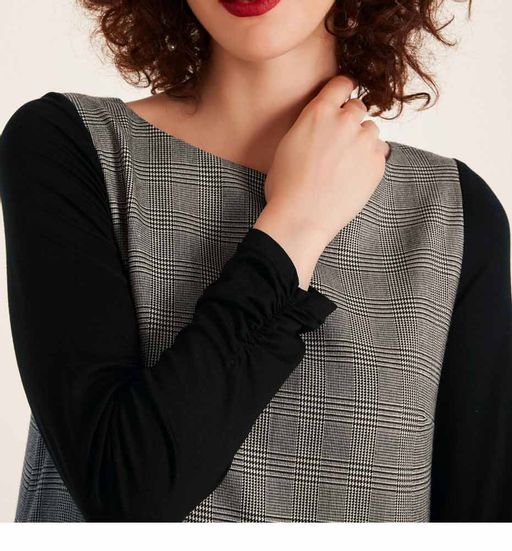 Блузка, черно-белая - Patrizia dini фото 5