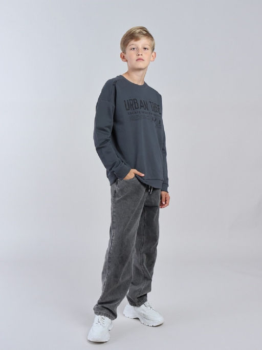 CRB wear / CWJB 63986-48-426 Джемпер для мальчика,темно-серый  фото 2