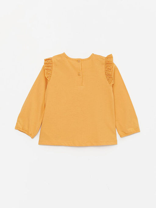 Kare Yaka Desenli K?z Bebek Bluz - Waikiki фото 2