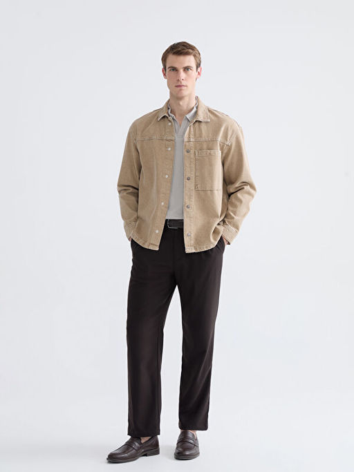 Rahat Kal?p Erkek Jean G?mlek