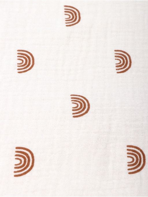 Покрывало Крошка Я «Радуга» 100×130 см, муслин, 4 слоя, хлопок 100%