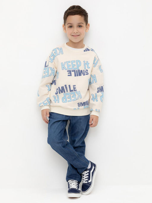 КР 302024/сливки джемпер (свитшот) для мал