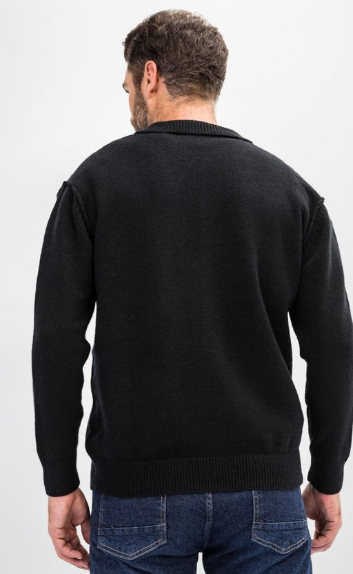 Кардиган мужской однотонный F310-0513 чёрный - Fine joyce фото 8