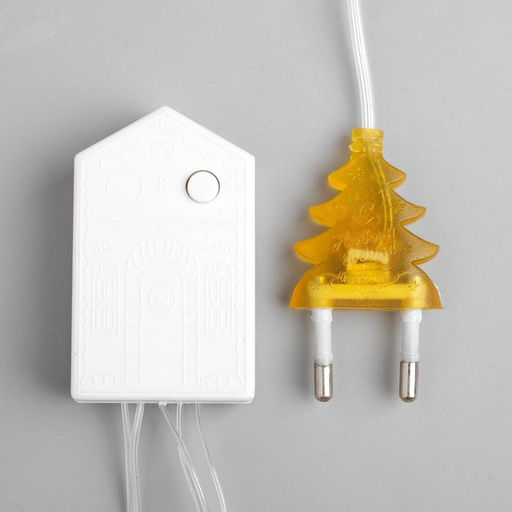 Гирлянда Нить 5 м с насадками Шарики жёлтые, IP20, прозрачная нить, 30 LED, свечение жёлтое, 8 режимов, 220 В - Luazon lighting фото 5