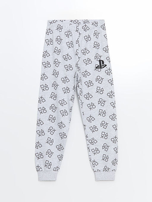 Bisiklet Yaka PlayStation Bask?l? Erkek ?ocuk Pijama Tak?m? - Waikiki фото 3