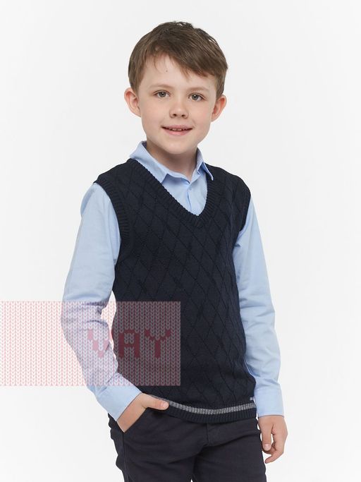Жилет для мальчиков 183-7095 - Vay kids школа фото 2