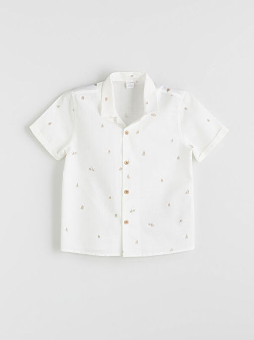 Resort Yaka Bask?l? Erkek ?ocuk G?mlek