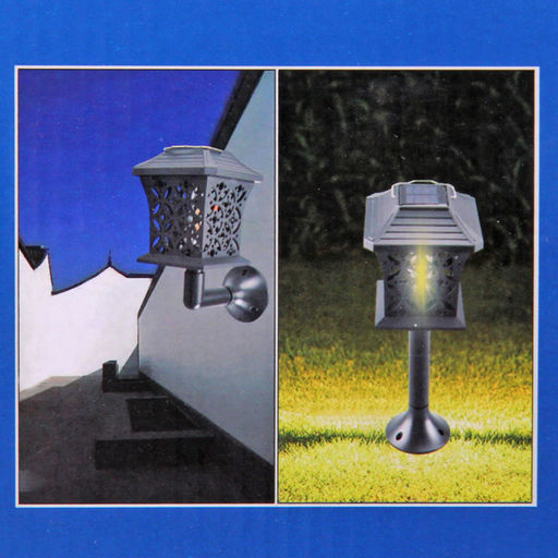 Фонарь садовый "Винтаж" 12*12*13,5 см (h=60 см) на солнечной батарее (универсальный), тёплый белый