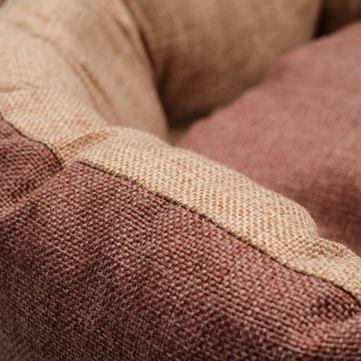 Лежанка Комфорт, 49 х 36 х 17 см, рогожка, коричневый - Simaland фото 5