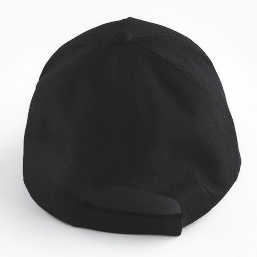 Кепка женская однотонная, цвет чёрный, х/б, р-р- 54