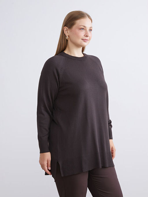 Bisiklet Yaka Kad?n Triko Kazak