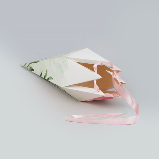 Цена за 5 шт. Переноска - шестиугольник для цветов Для тебя!, белая 15 х 35 х 15 см - Дарите счастье фото 2