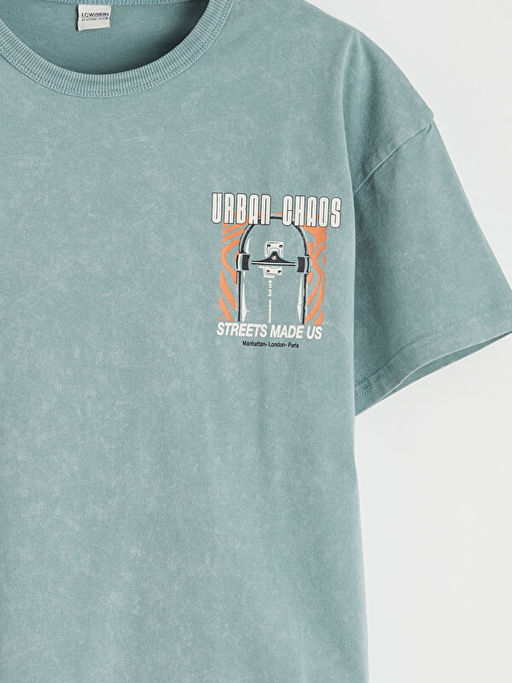 Bask?l? Erkek ?ocuk Ti??rt